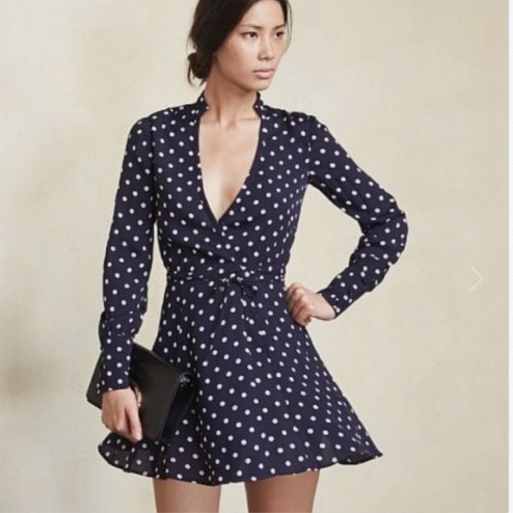 Reformation wrap dress M